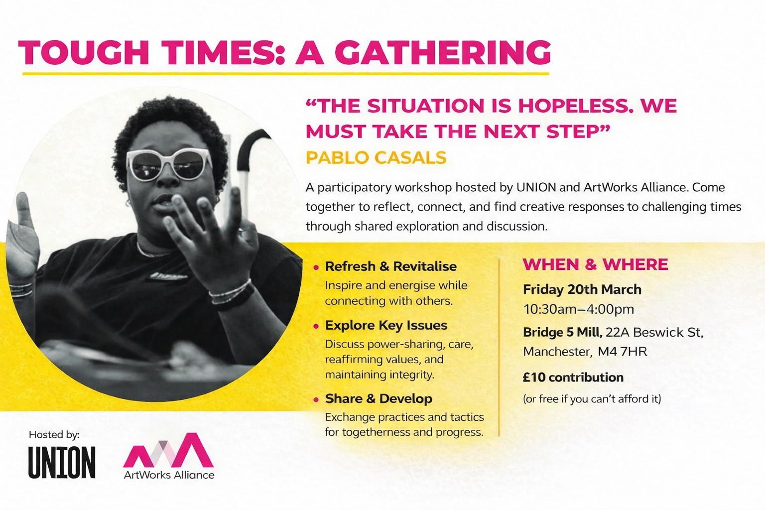 Tough Times: A Gathering – Friday 20 March